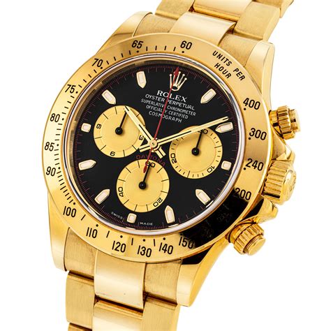 rolex daytona gold used